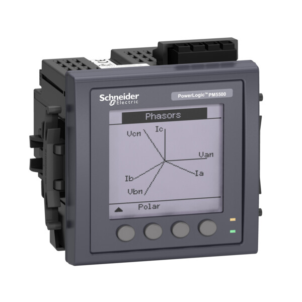Powerlogic, centrale de mesure pm5563 ethernet+rs485, mémoire, 4e/2s, sans visu - Schneider Electric - METSEPM5563