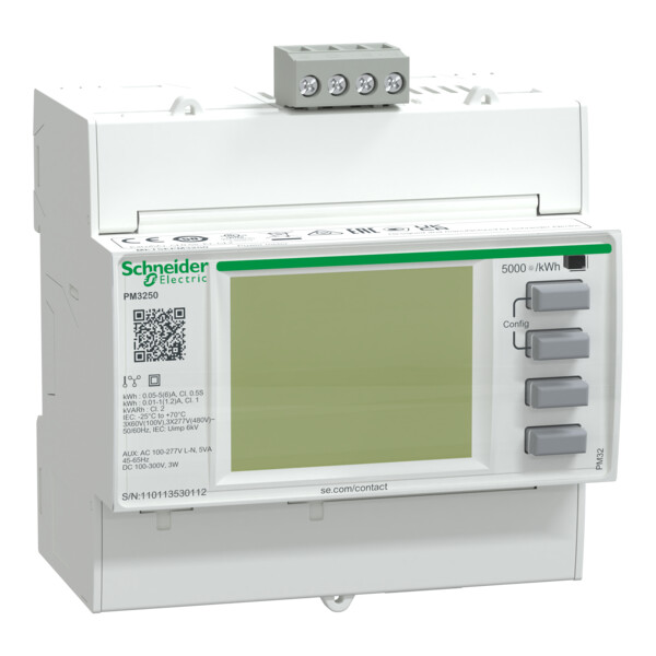 PowerLogic, Centrale de mesure modulaire PM3250 communication Modbus - Schneider Electric - METSEPM3250
