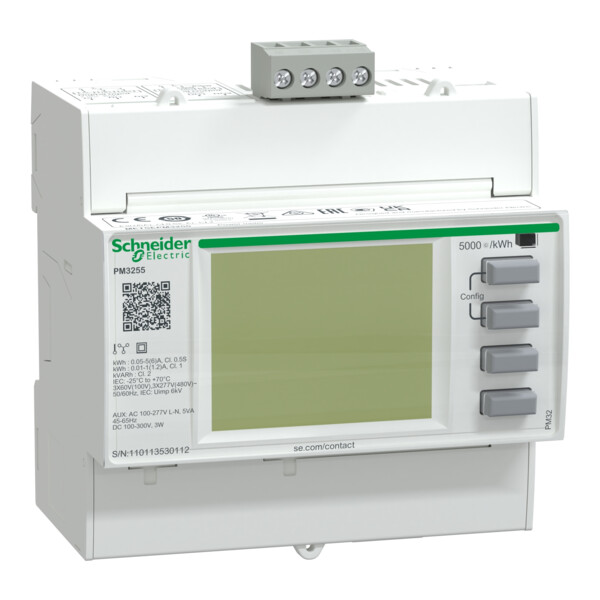 PowerLogic, Centrale de mesure modulaire PM3255 communication Modbus et mémoire - Schneider Electric - METSEPM3255