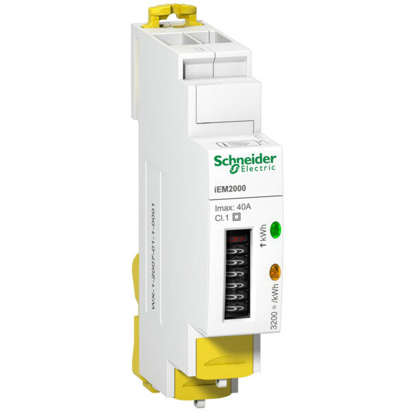 Acti9, iEM Compteur d'énergie mono iEM2000 40A, MID - Schneider Electric - A9MEM2000