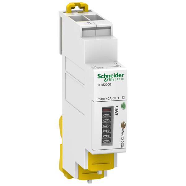 Acti9, iEM Compteur d'énergie mono iEM2000 40A, MID - Schneider Electric - A9MEM2000