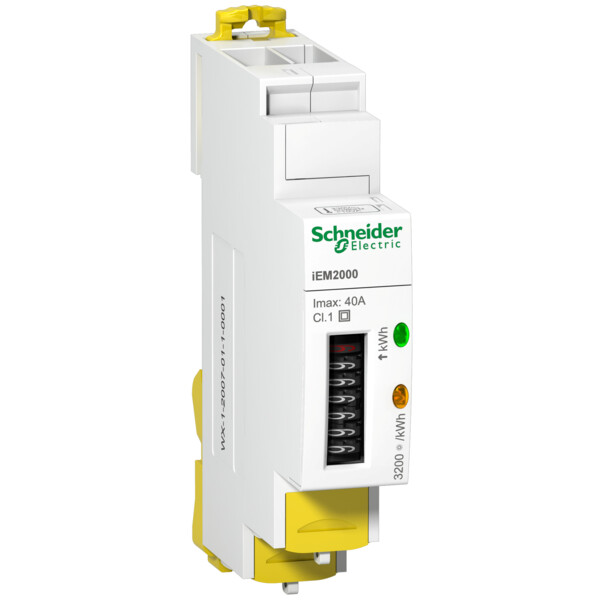 Acti9, iEM Compteur d'énergie mono iEM2000 40A, MID - Schneider Electric - A9MEM2000