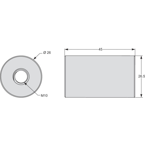 PowerLogic, Canon pour TI mixte type A (Diam 8,5mm L=32mm) - Schneider Electric - METSECT5CYL2