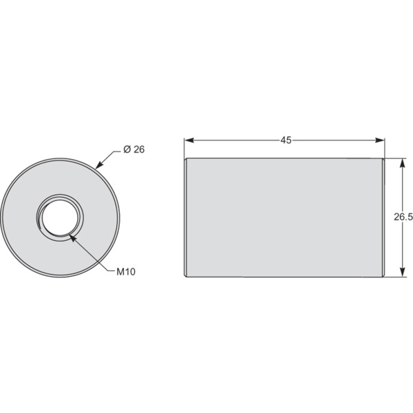 PowerLogic, Canon pour TI mixte type A (Diam 8,5mm L=32mm) - Schneider Electric - METSECT5CYL2