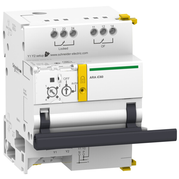 Acti9, ARA iC60 automatisme de réarmement pour disjonteur 1P 1P+N 2P 230VCA 50Hz - Schneider Electric - A9C70132