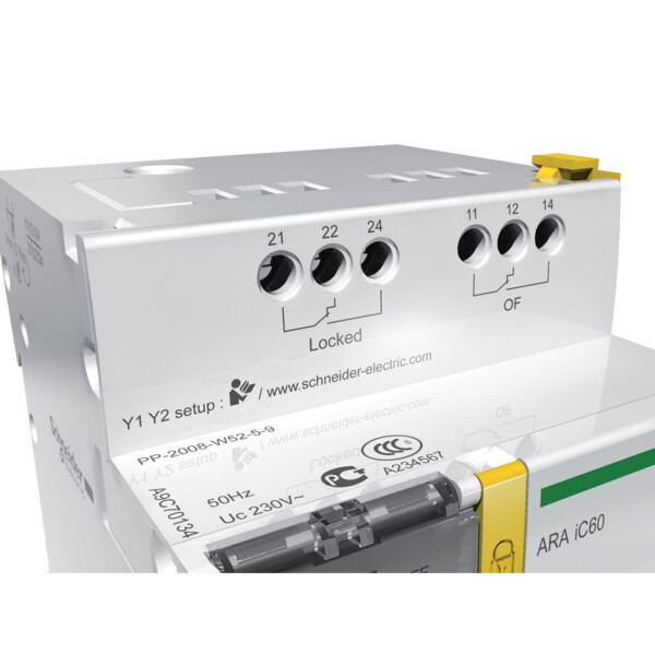 Acti9, ARA iC60 automatisme de réarmement pour disjonteur 3P 4P 230VCA 50Hz - Schneider Electric - A9C70134
