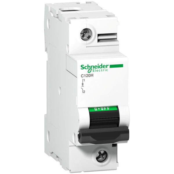 Disjoncteur C120H 1P 100 A, courbe C, 15 kA - Schneider Electric - A9N18447