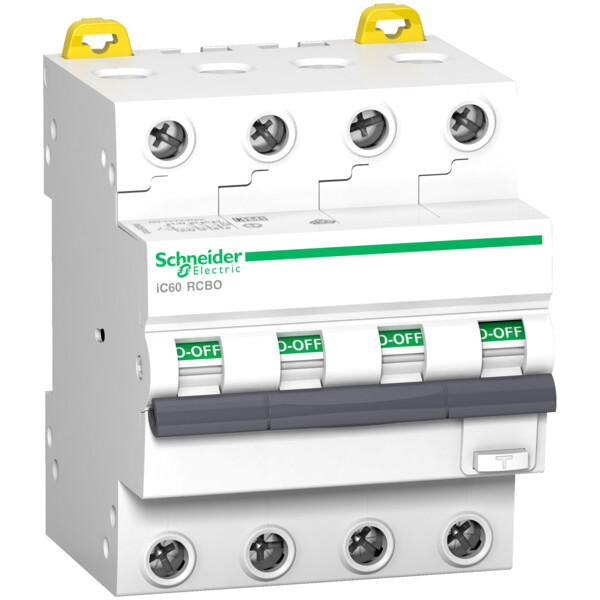 Act9 ic60 rcbo - disjoncteur differentiel - 4p - 32a - 300ma - c - 6ka - type ac - Schneider Electric - A9D55432