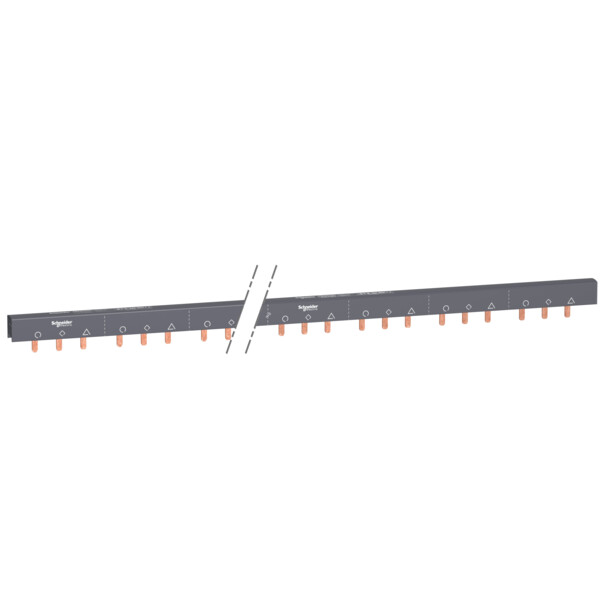 Acti9 iC60, peigne à dents, auxiliaire + 3 pôles, 100A, 57 modules de 18mm - Schneider Electric - A9XAH357