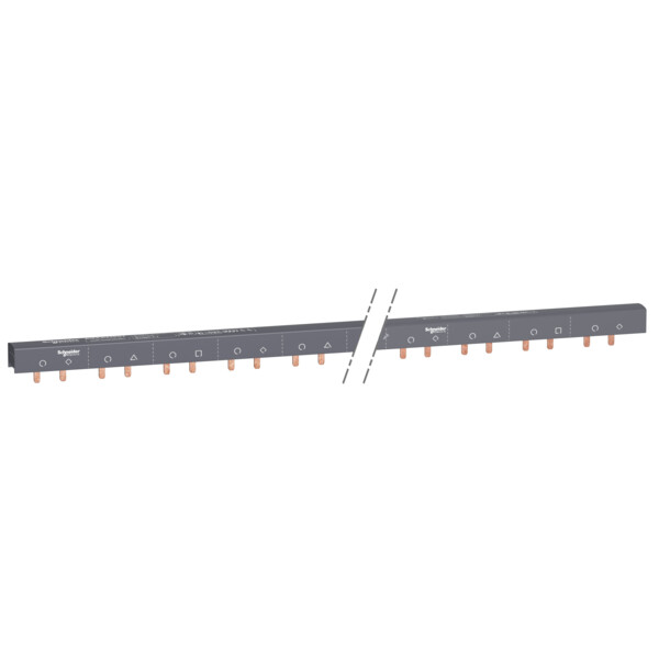 Acti9 iC60, peigne à dents, 3 x auxiliaire + N + 1P, 100A, 57 modules de 18mm - Schneider Electric - A9XAH557
