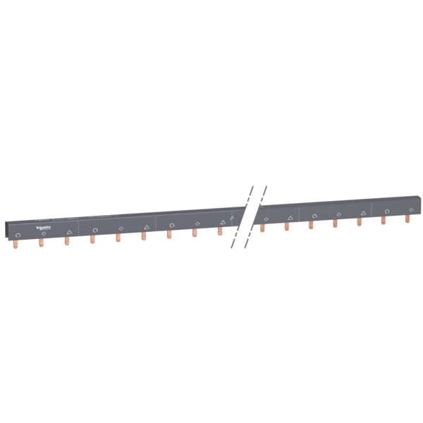Acti9 iC60, peigne à dents, 3 x auxiliaire + 1P, 100A, 57 modules de 18mm - Schneider Electric - A9XAH657