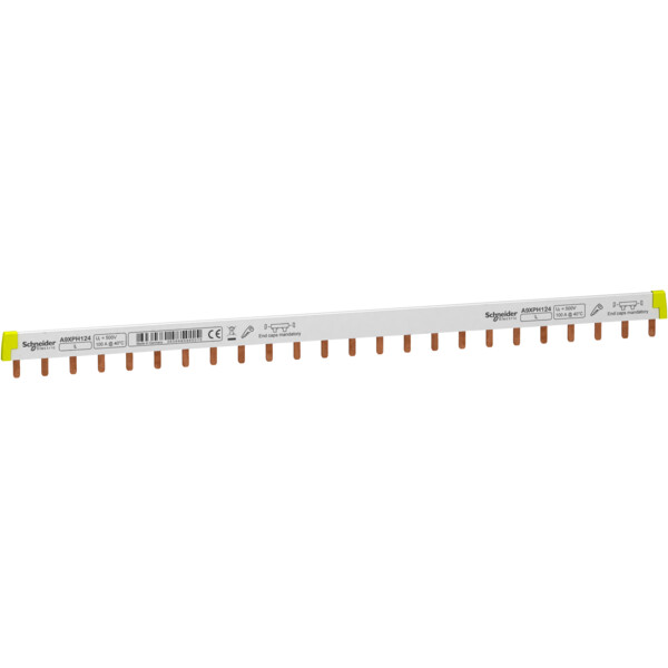 Acti9 iC60, peigne à dents, 1 pôle, 100A, 24 modules de 18mm - Schneider Electric - A9XPH124