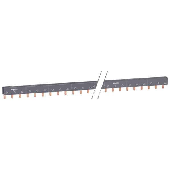 Acti9 iC60, peigne à dents, 3 pôles, 100A, 57 modules de 18mm - Schneider Electric - A9XPH357
