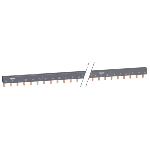 Acti9 iC60, peigne à dents, 3 pôles, 100A, 57 modules de 18mm - Schneider Electric - A9XPH357