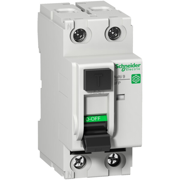 Multi9 - interrupteur différentiel gfp - 2p - 25a 26ma  - type asi - 480y/277v - Schneider Electric - M9R41225
