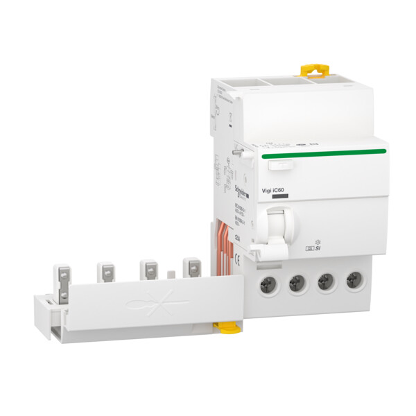 Acti9, Vigi iC60, bloc différentiel 4P 25A 30mA type A Si 230-240/400-415V - Schneider Electric - A9Q31425