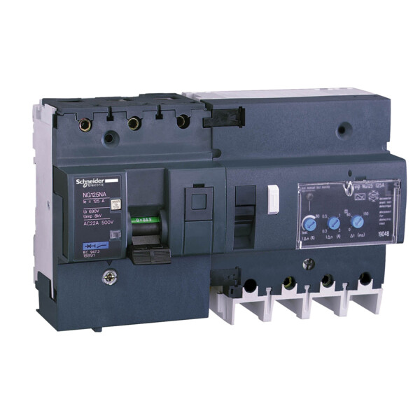 Schneider Electric Bloc Différentiel Vigi Ng125 125 A 3P 230 à 415 V 300 à 3000 Ma Isr - Schneider Electric - 19047