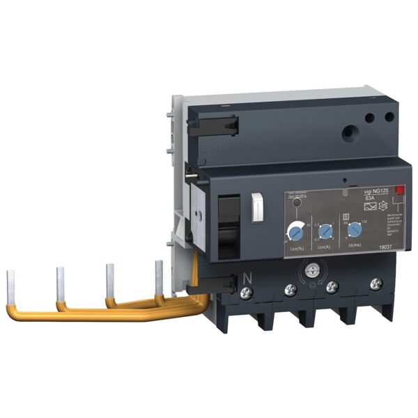 Schneider Electric Bloc Différentiel Vigi Ng125 125 A 4P 440 V 300 à 3000 Ma Isr - Schneider Electric - 19056