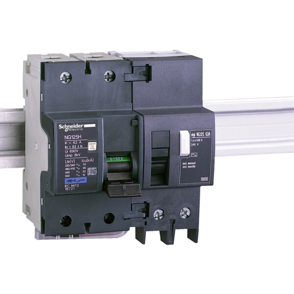bloc differentiel Vigi NG125 63 A 2P 230 a 415 V 30 mA - Schneider Electric - 19000