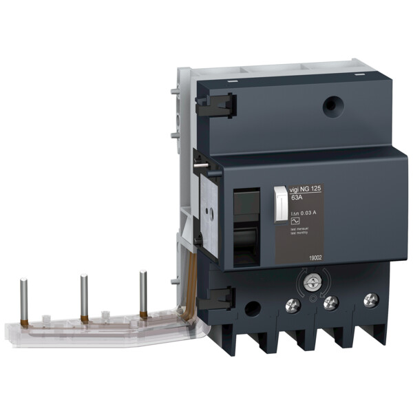 bloc differentiel Vigi NG125 63 A 3P 230 a 415 V 30 mA - Schneider Electric - 19002