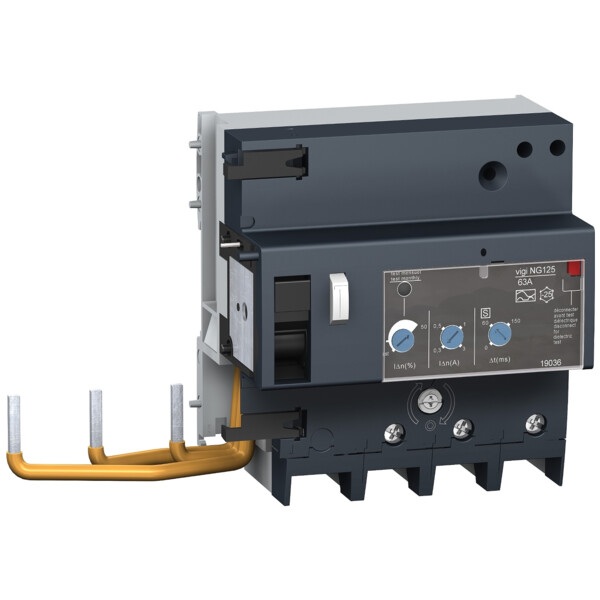 Schneider Electric Bloc Différentiel Vigi Ng125 63 A 4P 230 à 415 V 1000 Ma S - Schneider Electric - 19035