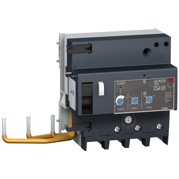 Schneider Electric Bloc Différentiel Vigi Ng125 63 A 4P 230 à 415 V 1000 Ma S - Schneider Electric - 19035