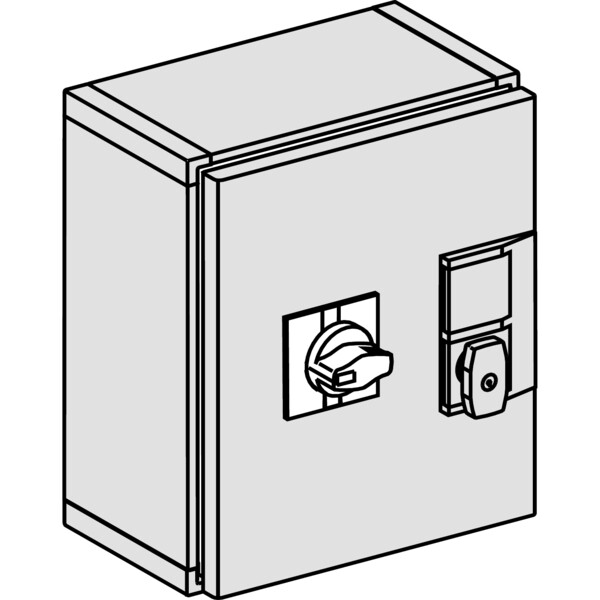 Schneider Electric Coff.Tole Etanche Ip55 pour Ins250 A Cde Prol. Frontale Std - Schneider Electric - 31210