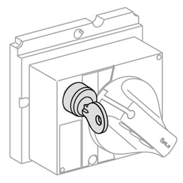 VERROUILLAGE CDE ROTATIVE  SANS SERRURE   ACCESSOIRE DISJONCTEUR NSX100 250 - Schneider Electric - LV429344