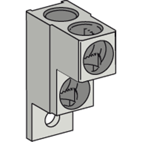 2 BORNES ALU POUR CABLES 25 A 95MM2 (NSX - Schneider Electric - LV429255