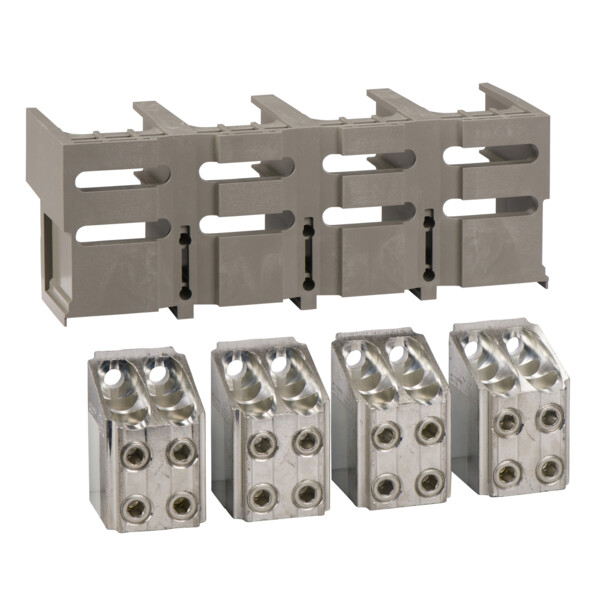 Schneider Electric 4 Bornes pour 4 Cables 150Mm2 Plus 1 Cache Bornes - Schneider Electric - 33641