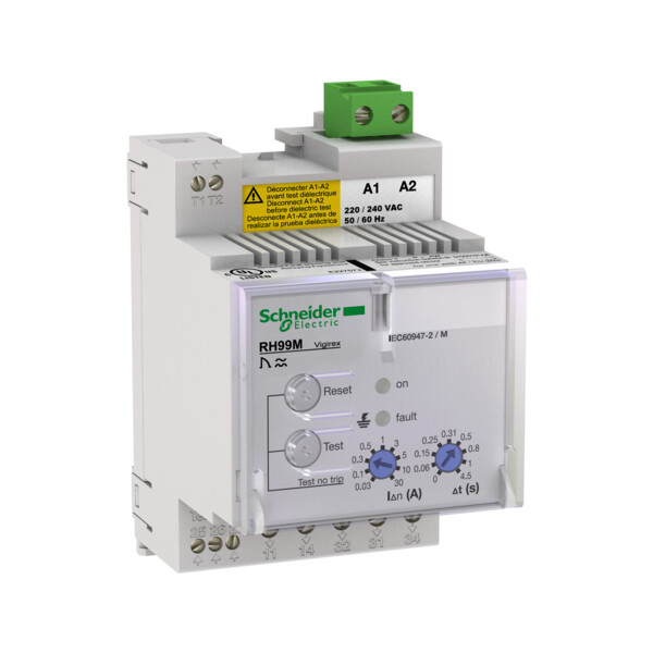 Schneider Electric Vigirex Rh99M 48Vca Sensibilité 0,03-30A Réarmement Manuel - Schneider Electric - 56171