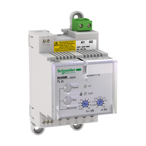 Schneider Electric Vigirex Rh99M 110-130Vac Sensibilité 0,03-30A Réarmement Manuel - Schneider Electric - 56172