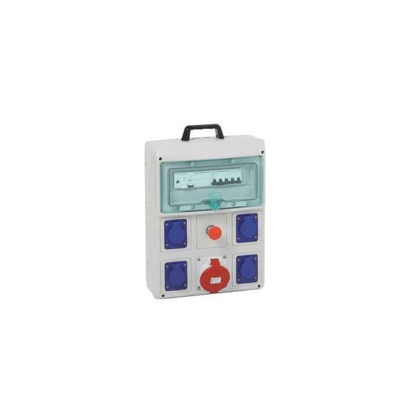 Kaedra coffret de chantier 4 prises 16A NF + 1 prise 3P+N+T 32A - Schneider Electric - PFR10107