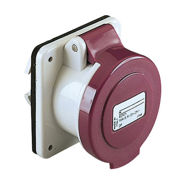 SOCLE PRISE ENC. DROIT 16A 2P   20/25V IP44 50-60HZ - Schneider Electric - 82901