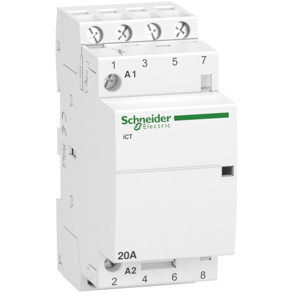 Acti9, iCT contacteur 20A 4NO 220...240VCA 50Hz - Schneider Electric - A9C22824