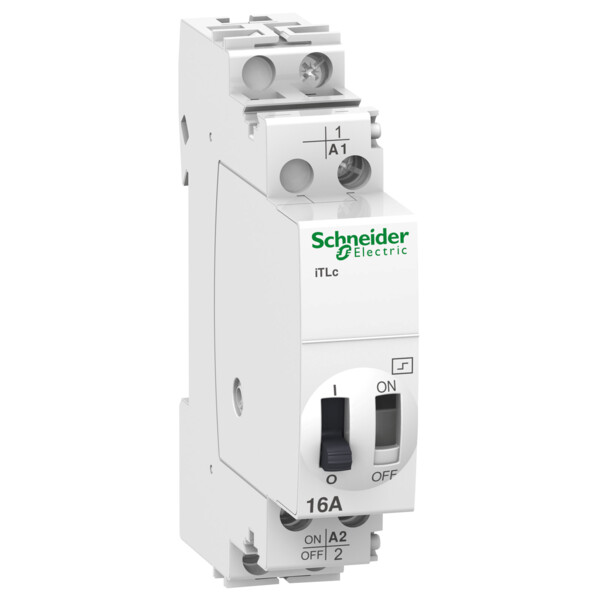 Acti9, iTLc télérupteur à commande centralisée16A 1NO 230...240VCA 50-60Hz - Schneider Electric - A9C33811