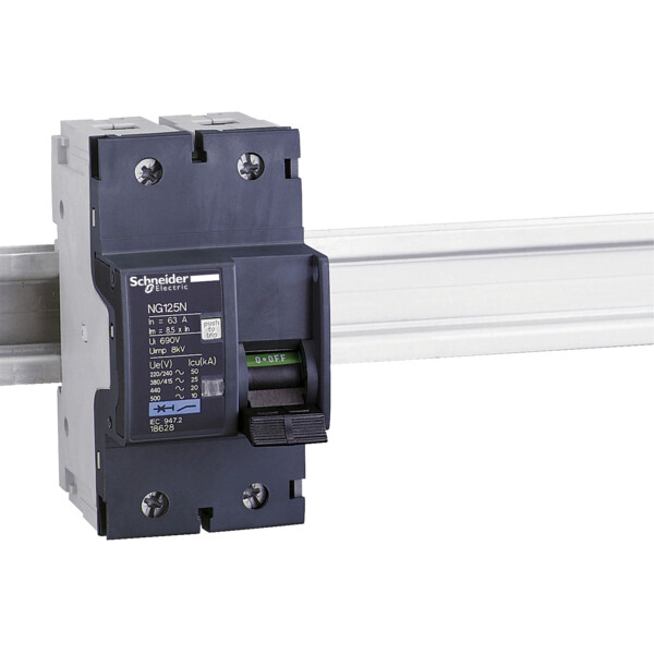 Disjoncteur modulaire multi 9 ng125n 2 poles 50 a courbe c - Schneider Electric - 18627