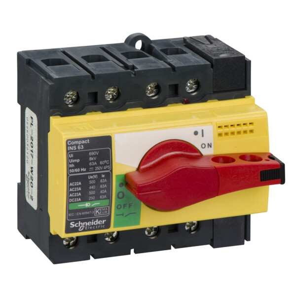 Schneider Electric Interrupteur sectionneur Interpact Ins63 4P 63 A - Schneider Electric - 28919