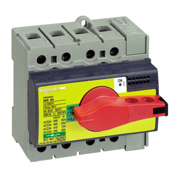 Schneider Electric Interrupteur sectionneur Interpact Ins80 3P 80 A - Schneider Electric - 28920