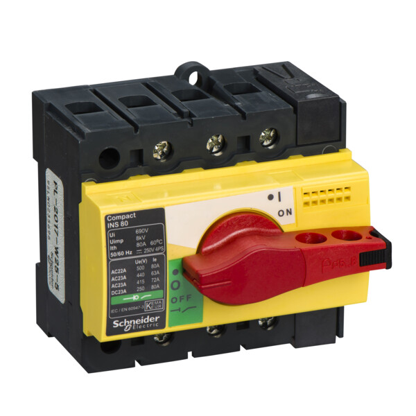 Schneider Electric Interrupteur sectionneur Interpact Ins80 3P 80 A - Schneider Electric - 28920