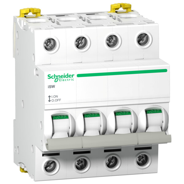 Interrupteur-Sectionneur 4P 100A 415 Vac Acti9 iSW - Schneider Electric - A9S65491