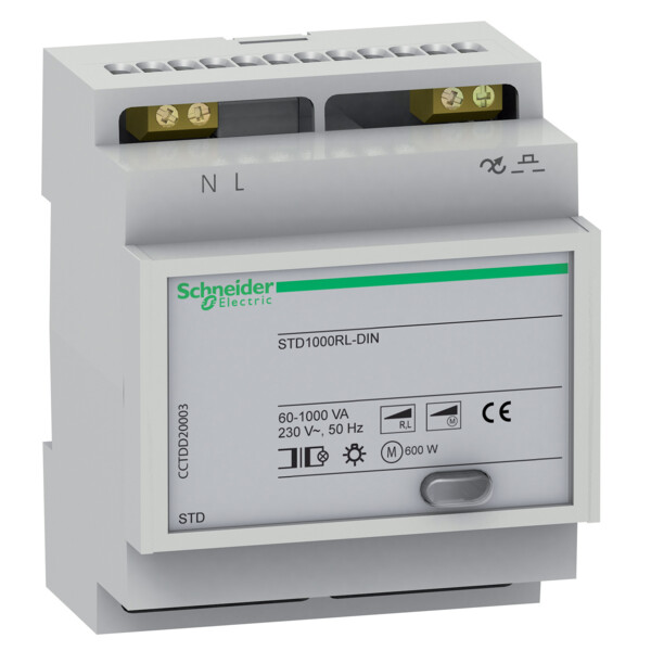 Schneider Electric Télévariateur 1000W Std1000Rl-Din pour Commande D'Éclairage - Schneider Electric - CCTDD20003