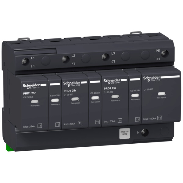 PARAFOUDRE PRD1 25R 3P N 350V AVEC REPORT SIGNALISATION  A P KA - Schneider Electric - 16332