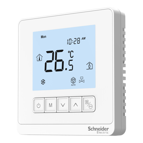 Spacelogic - thermostat tc903 ventiloconvect. - 240v - on/off - 3 étages - delux - Schneider Electric - TC903-3A4LDPSA