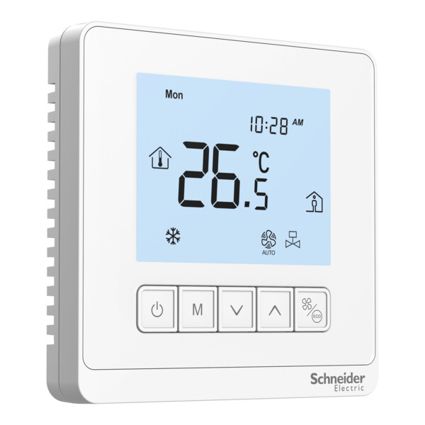 Spacelogic - thermostat tc903 ventiloconvect. - 240v - on/off - 3 étages - Schneider Electric - TC903-3A4LXPXA