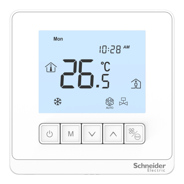 Spacelogic - thermostat tc903 ventiloconvect. - 240v - propor. - 3 étages- delux - Schneider Electric - TC903-3A4PDPSA