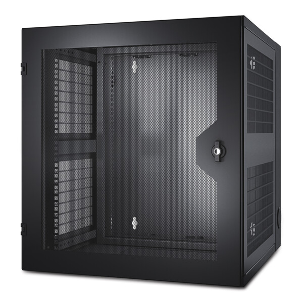 Schneider APC NetShelter WX 13U w/Threaded Hole Vertical Mounting Rail Vented Front Door - Schneider Electric - AR100HD