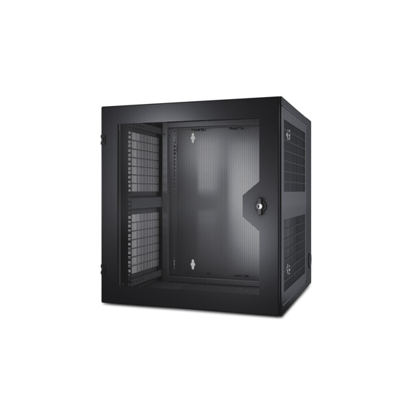 Schneider APC NetShelter WX 13U w/Threaded Hole Vertical Mounting Rail Vented Front Door - Schneider Electric - AR100HD