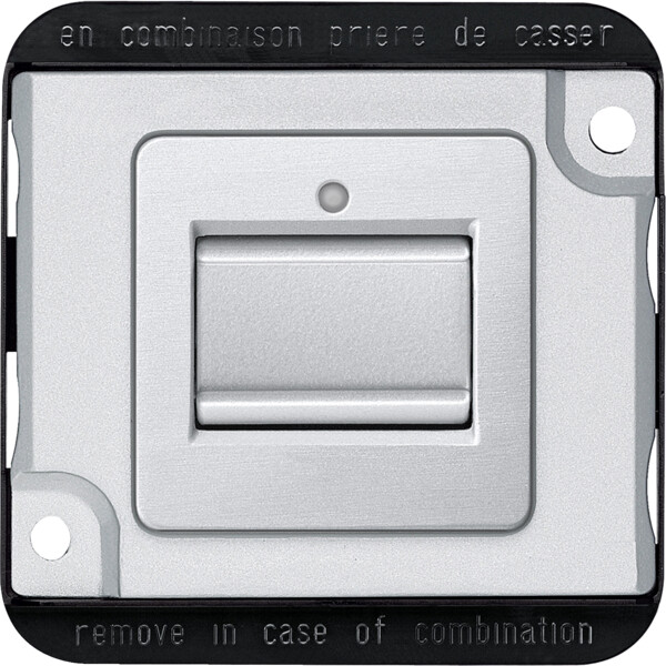 Interrupteur Va-et-Vient Aluminium avec Anti-Vandalisme Merten Schneider Electric - Schneider Electric - MTN3116-7060