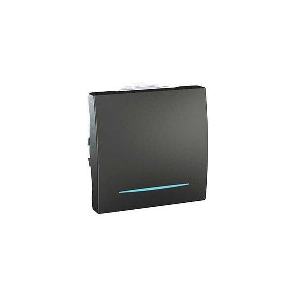 Va-et-vient lumineux graphite Schneider Unica 10A connexion rapide 2 modules - Schneider Electric - MGU3.203.12N